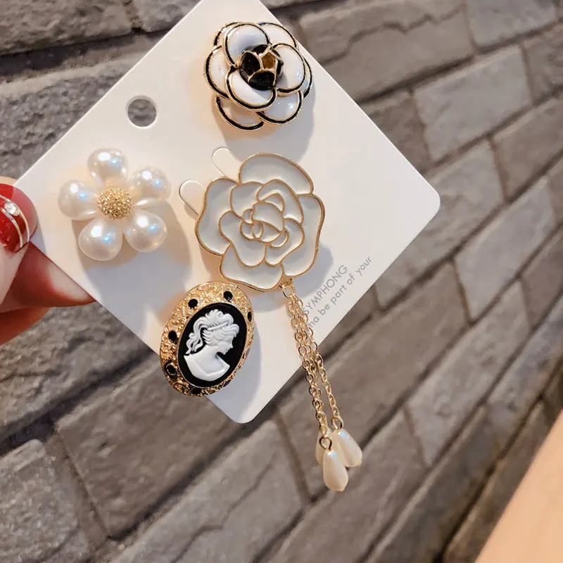 Роскошный оригинальный фирменный дизайн брошь Камелия геометрический цветок