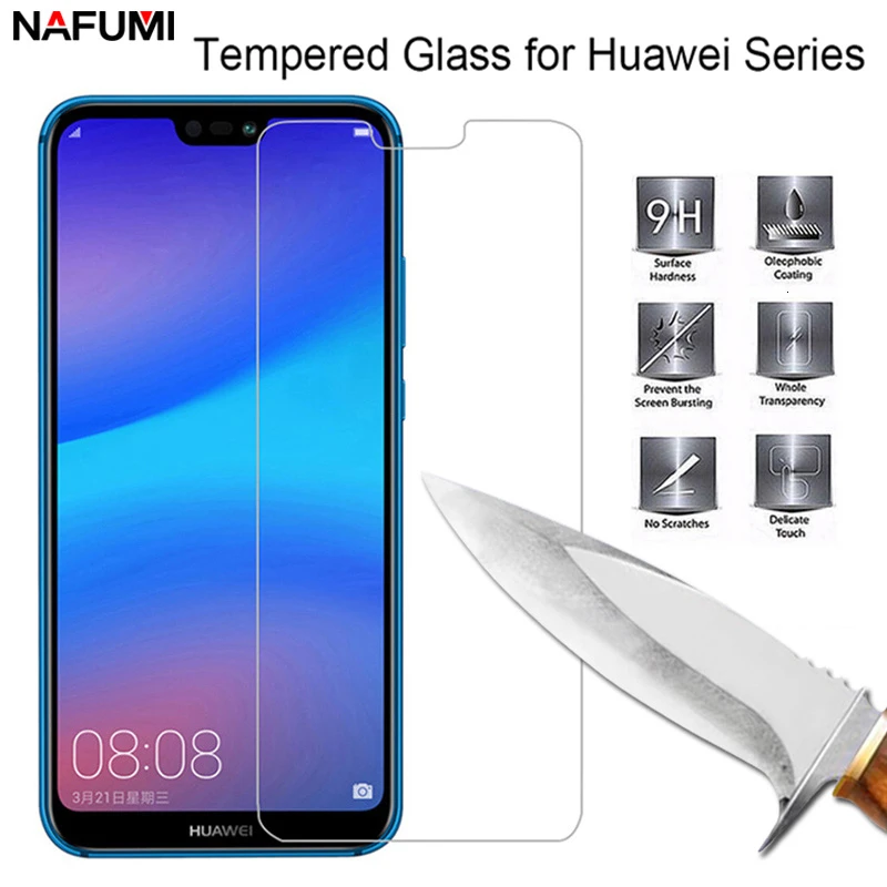 Закаленное защитное стекло для экрана Huawei P20 Lite P10 Plus 9H HD пленка на P8 P9 2017 Pro