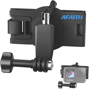 afaith camera clip backpack outerwear universal clip 360° rotatable adjustable backpack for gopro hero 10 9 8 7 6 dji xiaoyi free global shippi