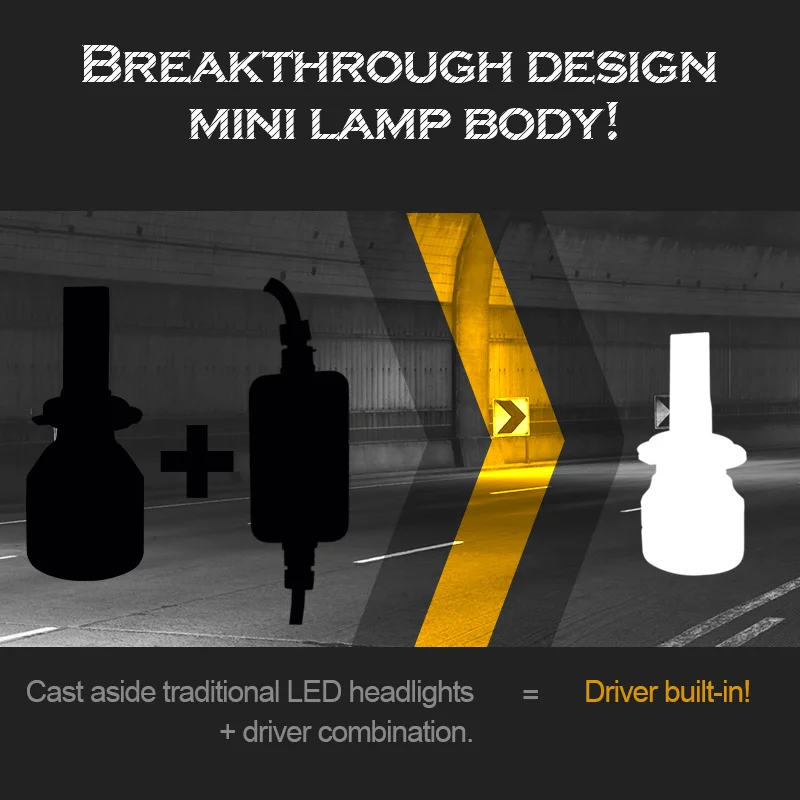 Автомобильные светодиодные фары 6000k 12v 880/881 9004/9007 9005/HB3 9006/HB4 9012 D1/D2/D3/D4 H1 H3 H4/9003/HB2 H7
