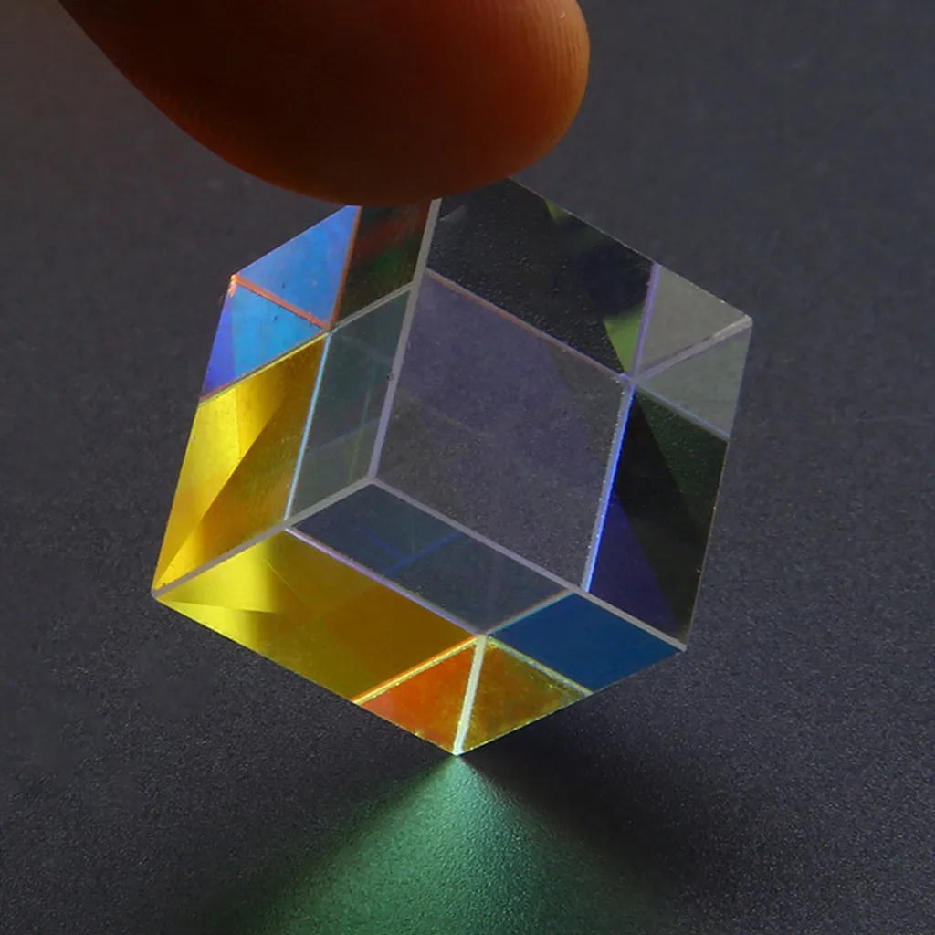 2020 CMY Op tic Pr ism кубики Призма из оптического стекла дисперсионная RGB шестисторонняя