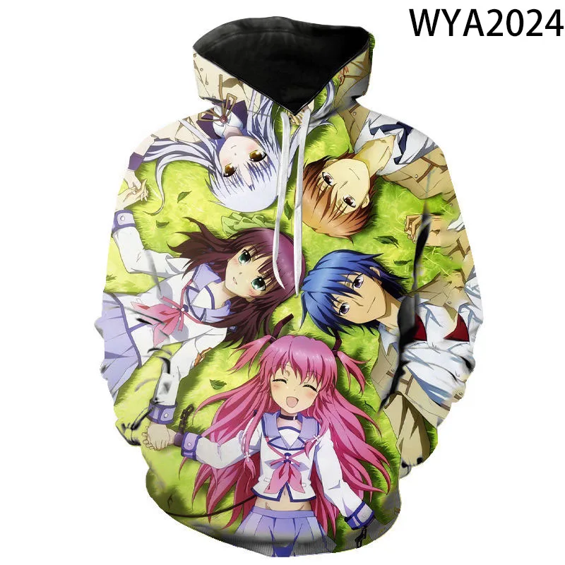 

Новые комиксные толстовки с рисунками ангелов и ритмов, мужские и женские детские толстовки, пуловер с 3D принтом, уличная одежда для мальчиков и девочек, повседневное пальто с капюшоном