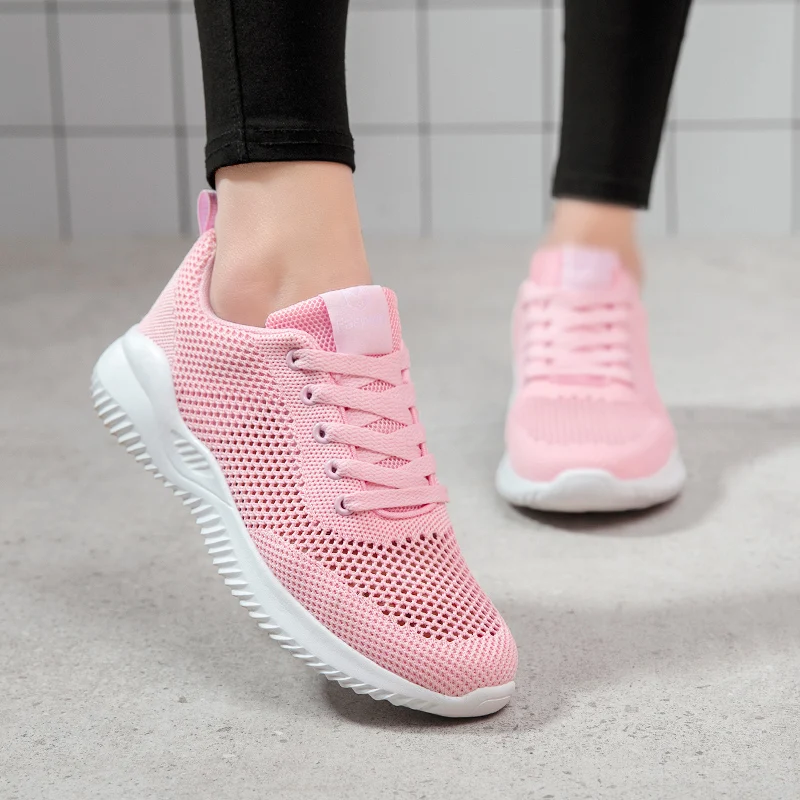 Cheap 2021 Women Tennis Shoes Outdoor Fitness Sports Female Jogging Sneakers Comfy Jogging Trainers Light Soft Tenis Mujer