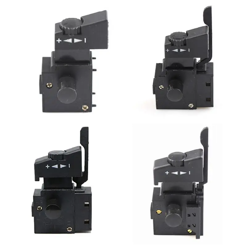 

Hand Drill Speed Switch 250V 6A Lock On Pushbutton Speed Control Trigger Switch