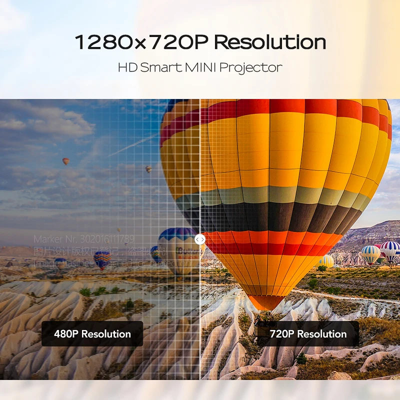 AUN Proyector C80 UP разрешение 1280x720 2200 люмен с Android wifi HD мультимедийный проектор для