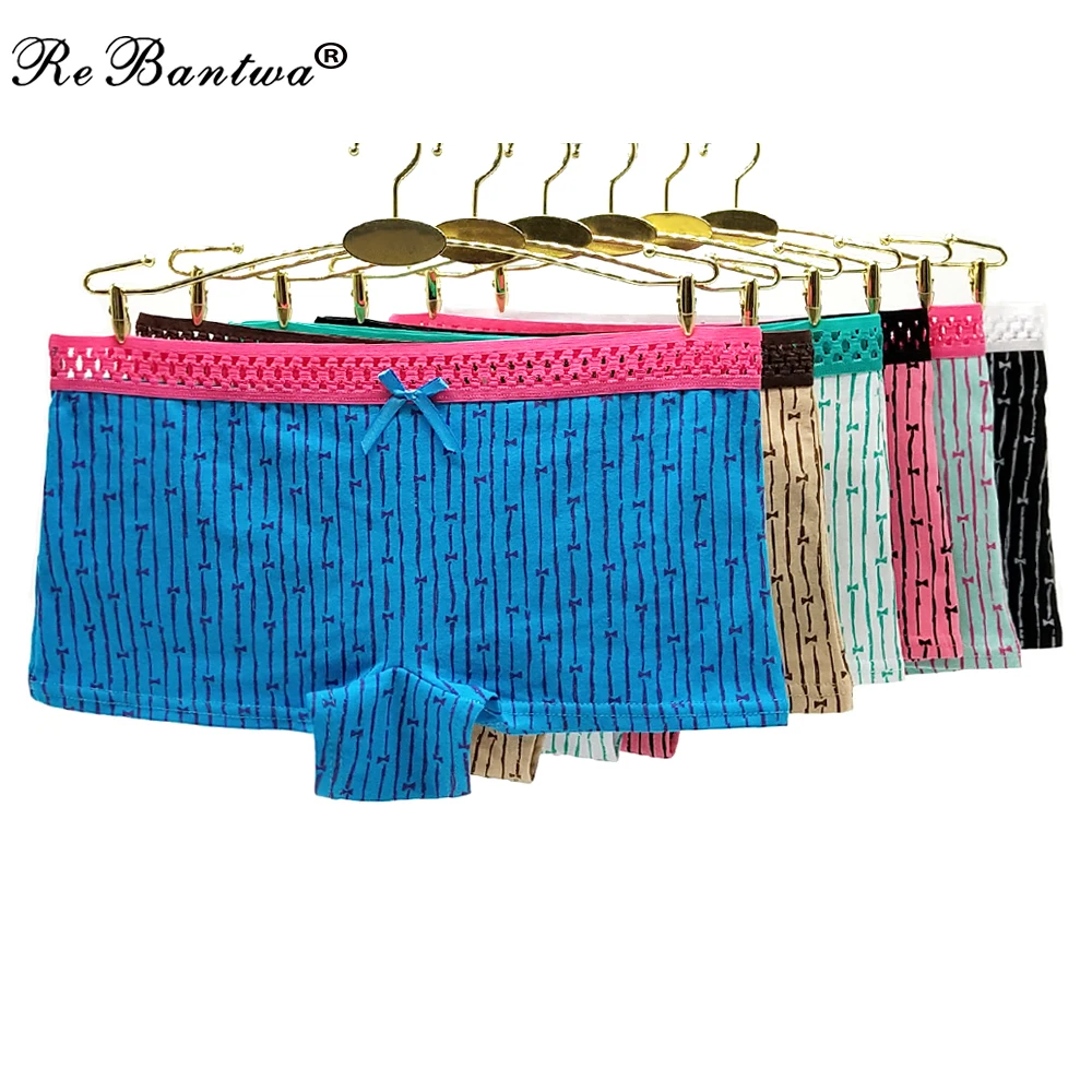 ReBantwa/женское нижнее белье хлопковые трусы трусы-шортики с заниженной талией