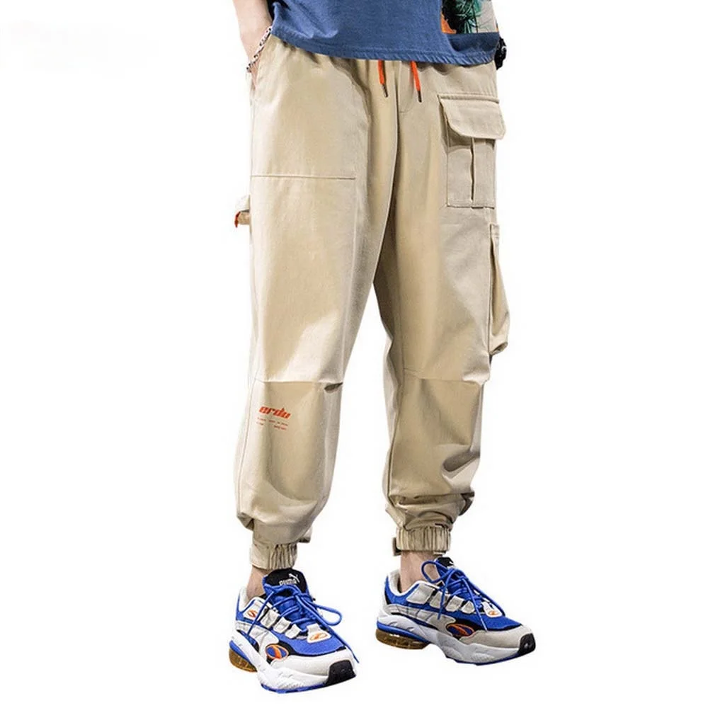 

Loose Mens Cargo Pants Fashion Trendy Joggers Sweatpants Overalls Male Streetwear Casual Large Pocket Work Trousers