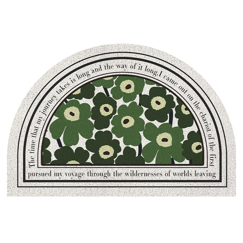 Полукруглые дверные коврики из ПВХ износостойкий водонепроницаемый