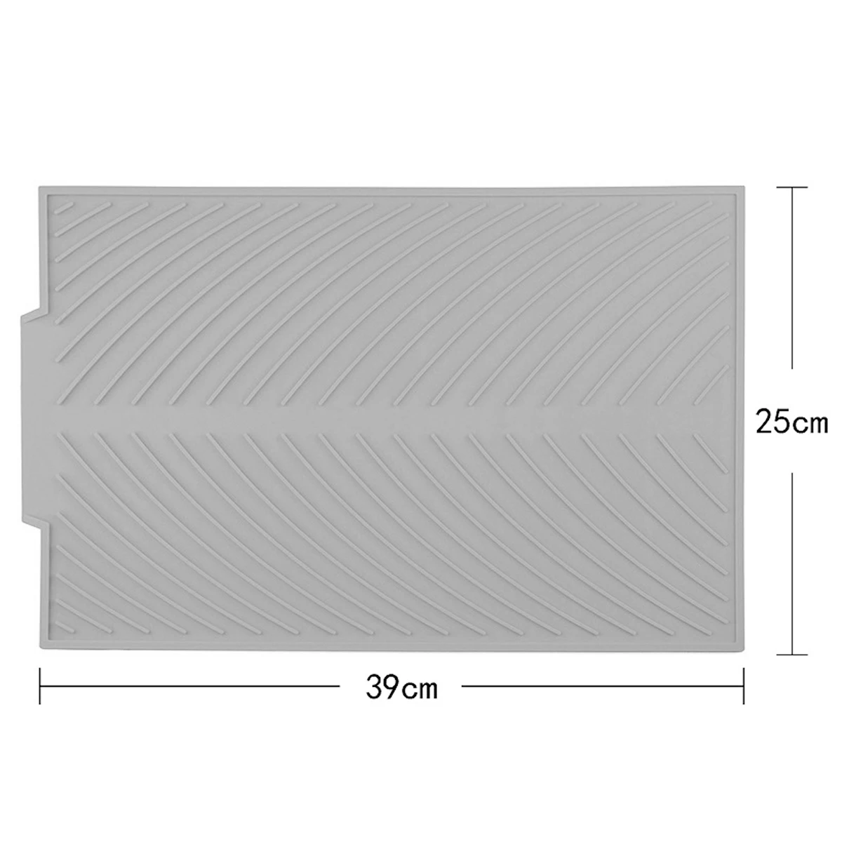 

Rectangle Silicone Drain Mat Drying Dishes Pad Heat Resistant Slip-proof Tray Set Massage Mats For Kitchen Dish Mat