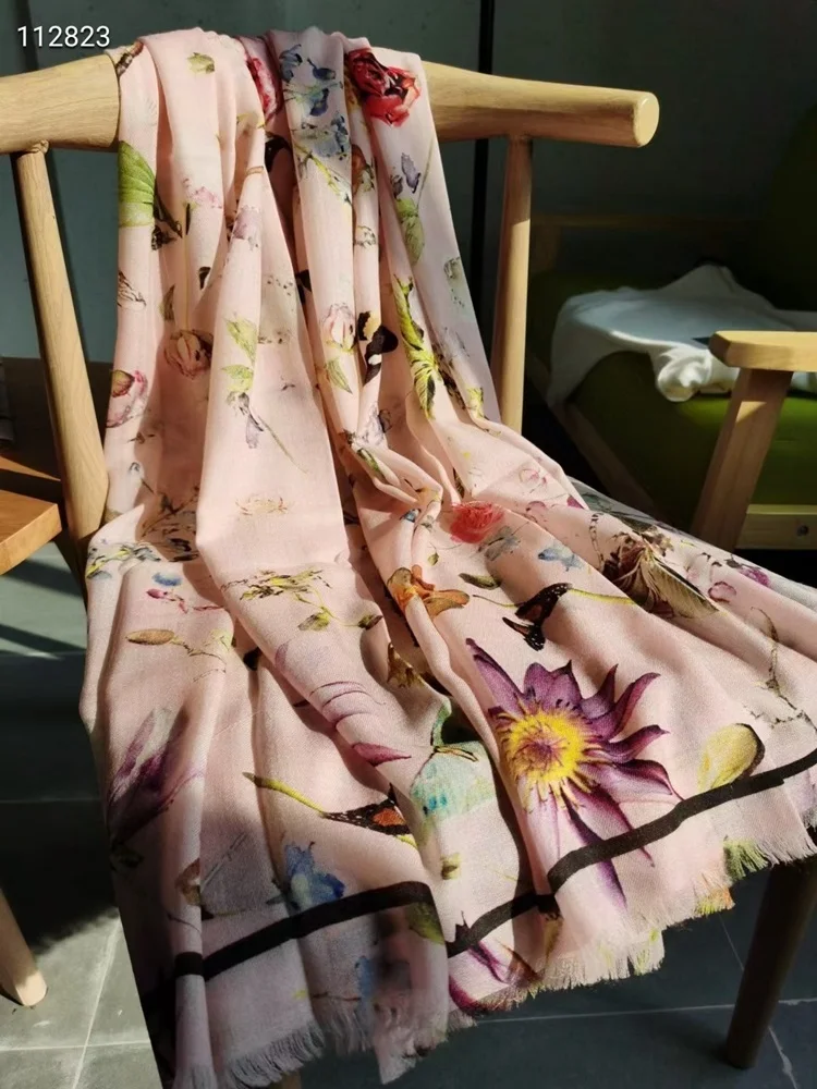 

Новинка 2021, дизайнерский Элегантный Теплый женский шарф 100% x 200 см