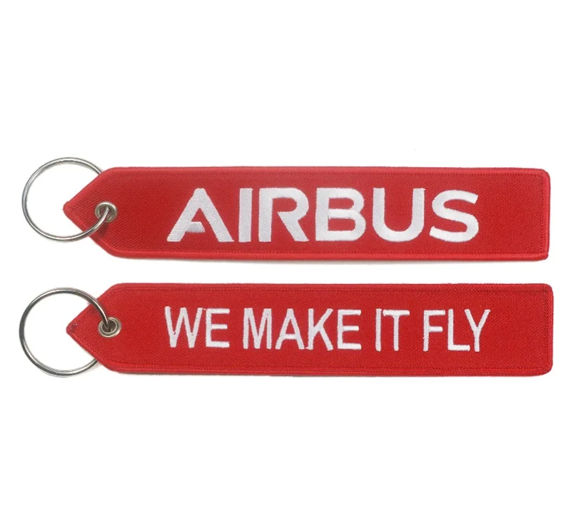 red airbus style 2 Логотип Airbus A330 neo A350 A380 BELUGAXL вышивальная дорожная длинная багажная сумка бирка подарок для летного экипаж, пилот любитель авиации - Цвет: red airbus style 2