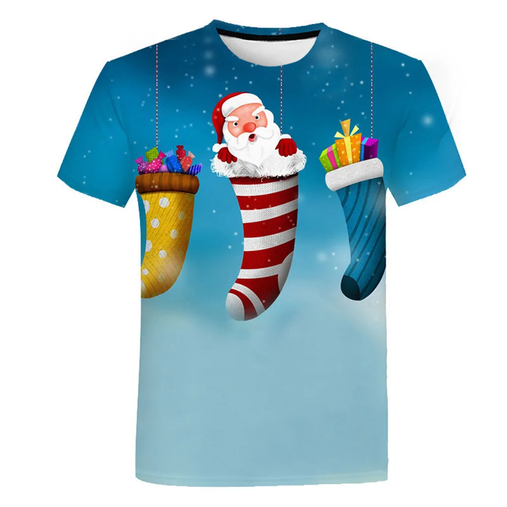 

New Christmas trees 3D Print Big Size Students T-Shirt Casual Short Sleeve summer Men Women Boys Girls T Shirt Tees Kids T Shirt