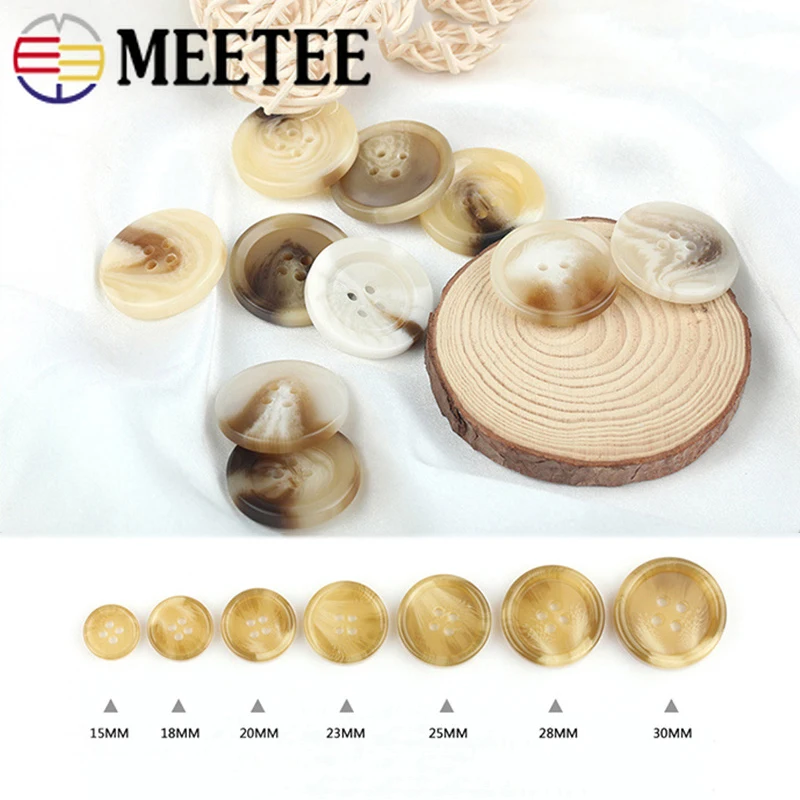 20 шт. 15-30 мм 4 отверстия пуговицы цвета хаки рубашка манжета кнопка для украшения