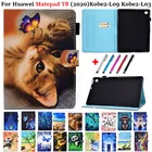 Чехол с животным узором для Huawei MatePad T8 Kobe2-L03 Kob2-L09 Funda планшет окрашенный защитный чехол с подставкой для Huawei MatePad коврики Pad T 8 T8 крышка