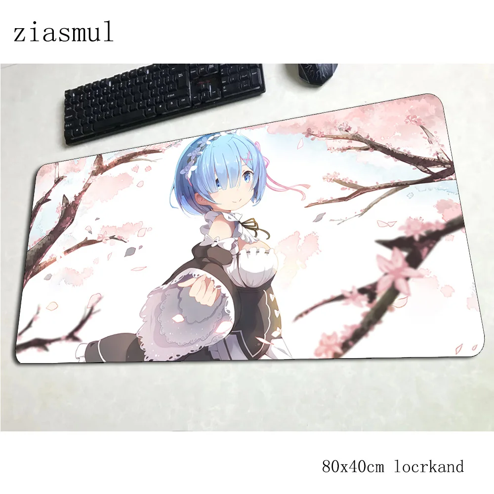 Аниме коврики 800x400x3 мм красивый коврик для игровой мыши большими клавишами с