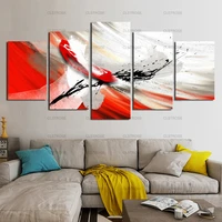 nordic poster modern abstract soft painting red black white home decoration canvas painting nordic decoration home living room