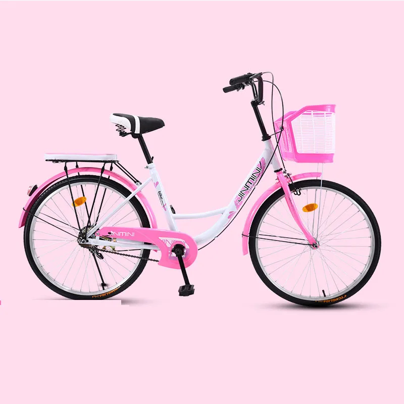 Verkauf Fahrrad 24 Zoll Pendler Stadt Bike Retro Dame Studenten Grils Freizeit Licht Bunte Auto 2019 Neue Sicherer