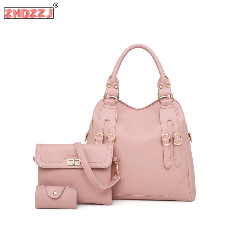 Женская сумка из искусственной кожи 3 комплекта женские сумки 2019 на плечо