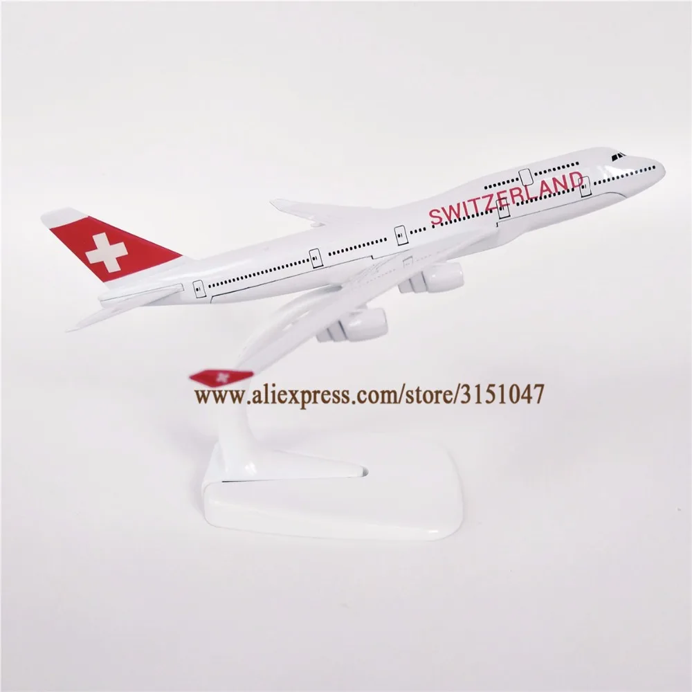 Air SWITZERLAND Boeing 747 B747 400 Airlines Airways модель самолета из сплава металла литье под