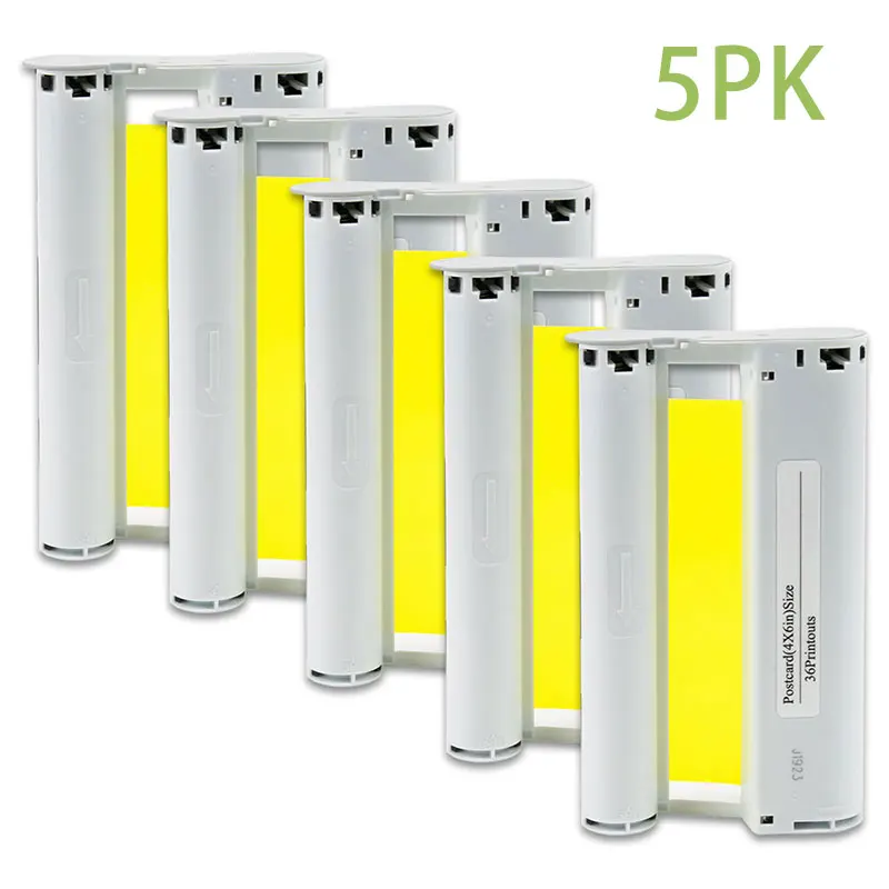 Топ Цвет 5PK для Canon Selphy фотопринтер CP1300 CP1200 CP1000 чернильная кассета KP108IN KP36IN цветная