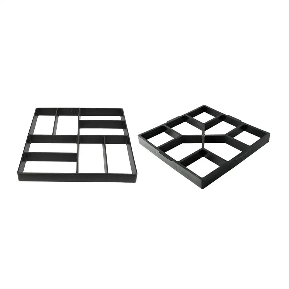 

Plastic DIY Path Maker Garden Pavement Mold Garden Stone Road Concrete Moulds Manually Paving Building Accessories