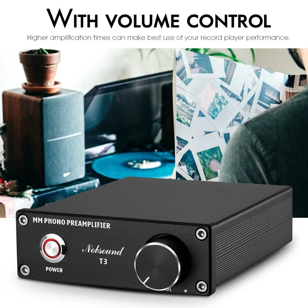 Douk аудио мини HiFi мм Phono сценический поворотный усилитель стерео аудио вакуумный прибор, предусилитель