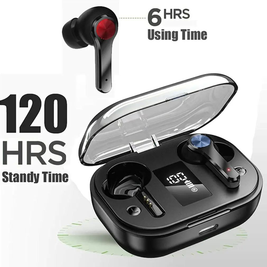 

TWS Bluetooth Earphones HIFI Bass True Wireless Earbuds Waterproof In Ear Sport Headphones Stereo Headset PK tws i12 Air Pro 3 4