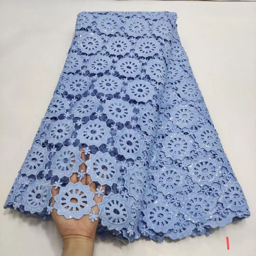 Фиолетовая африканская кружевная ткань 2020 высококачественный нигерийский