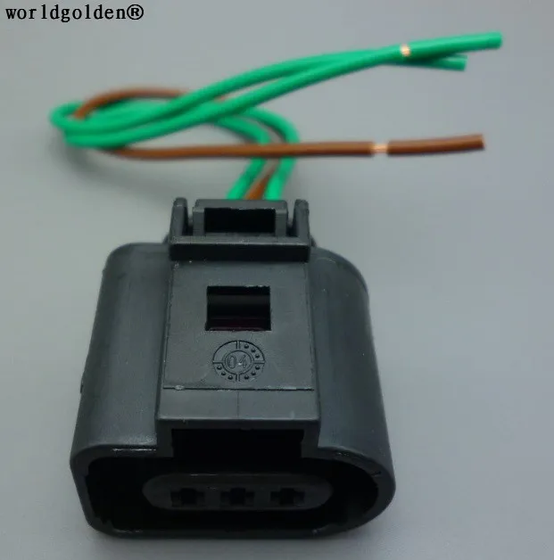 

Worldgolden 3pin 1.5мм VW 1J 0973703 Разъем датчика кулачка распределительного вала для Audi A4 A6 AVK 3,0 1J0 973 703