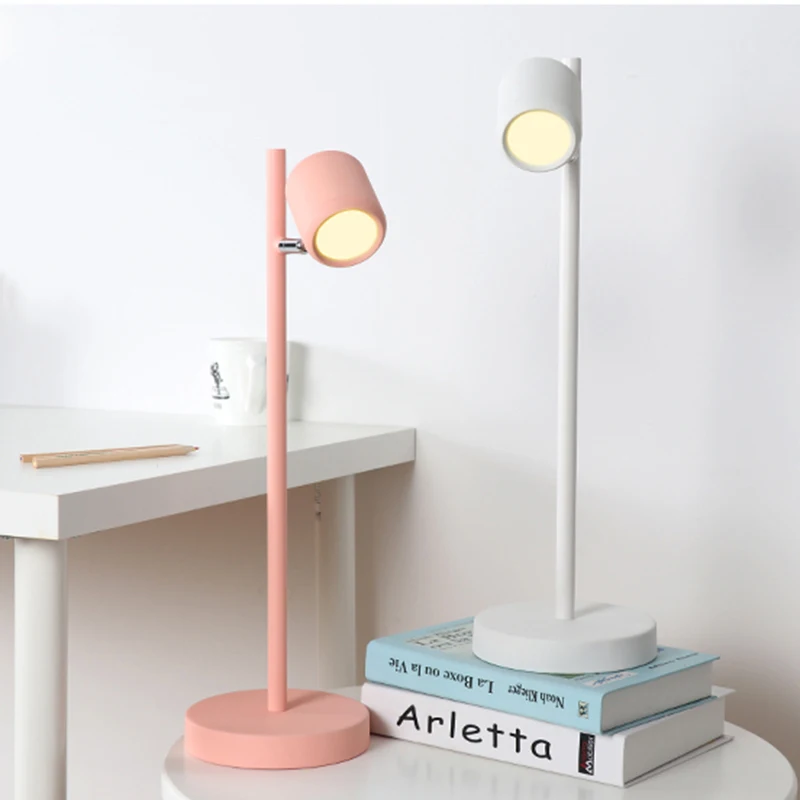 Nordic Table Lamp Creative Macaron Touch And Remote Control Led Light For Living Room Decoration Bedroom Bedside Study Desk Lamp