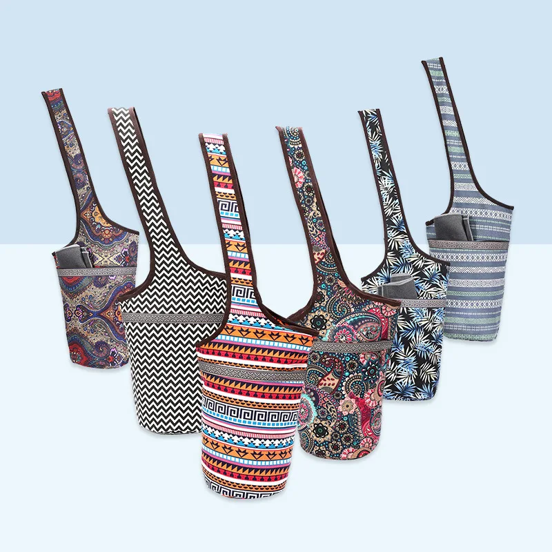 

Fashion Yoga Mat Bag Canvas Yoga Bag Large Size Zipper Pocket Fit Most Size Mats Yoga Mat Tote Sling Carrier Fitness Supplies
