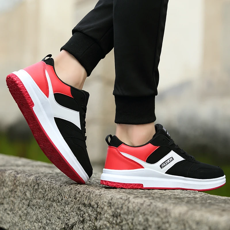 

Mens Skateboard Shoes Flat Casual Antiskidding Lace-up Classic Outdoor Men Walking Shoes