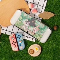 dorable cat dog switch oled protective shell tpu soft cover housing ns game console case for nintendo switch oled accessories