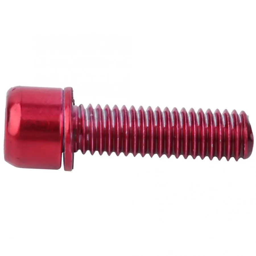 6шт M5x18mm Велосипедные винты болты из титанового сплава с покрытием с шайбой Части рулевого управления велосипеда.
