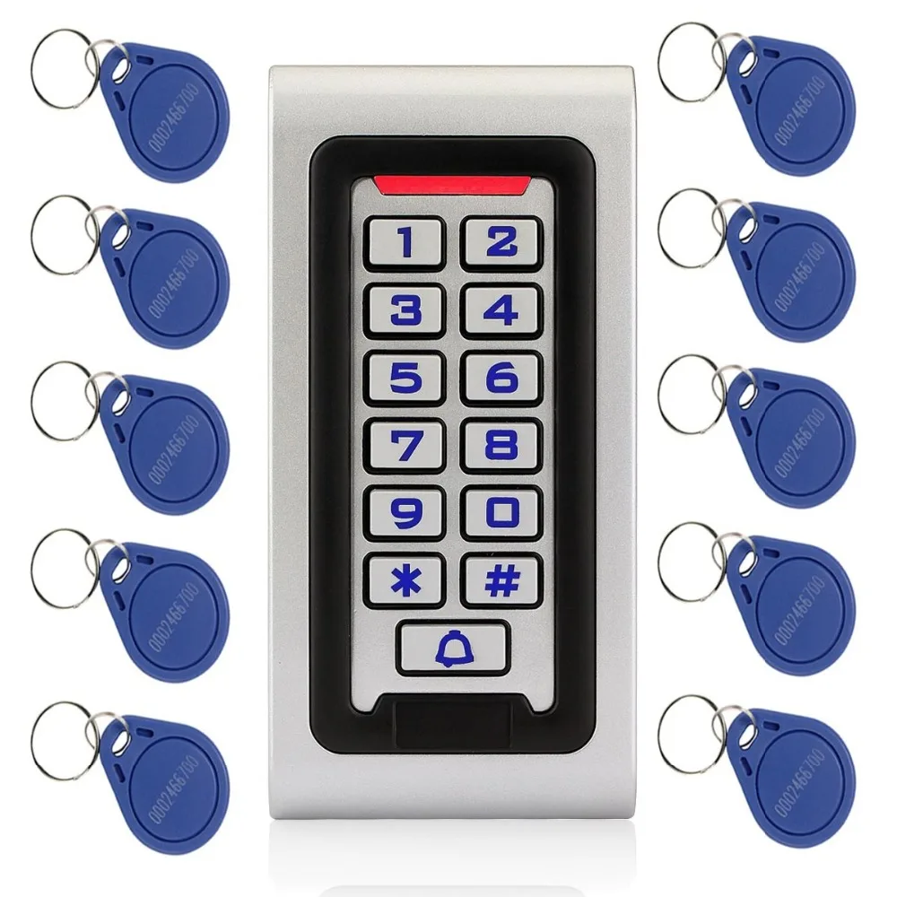 Водонепроницаемый IP68 RFID 125 кГц ID клавиатура Одиночная подставка на дверь