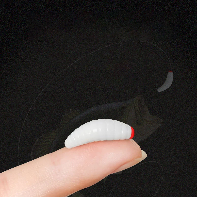 Приманка для рыбалки с реалистичным запахом рыбы Красные мягкие приманки-червяки 35 мм-75 мм Черви Силиконовые искусственные приманки 20-100 шт.