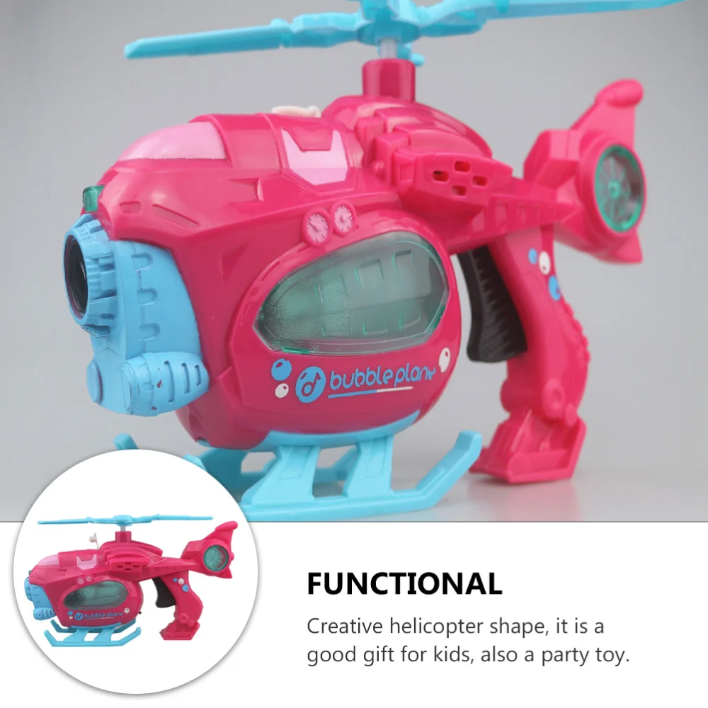 

1 Set Helicopter Bubble Blower Electric Automatic Bubble Maker Battery