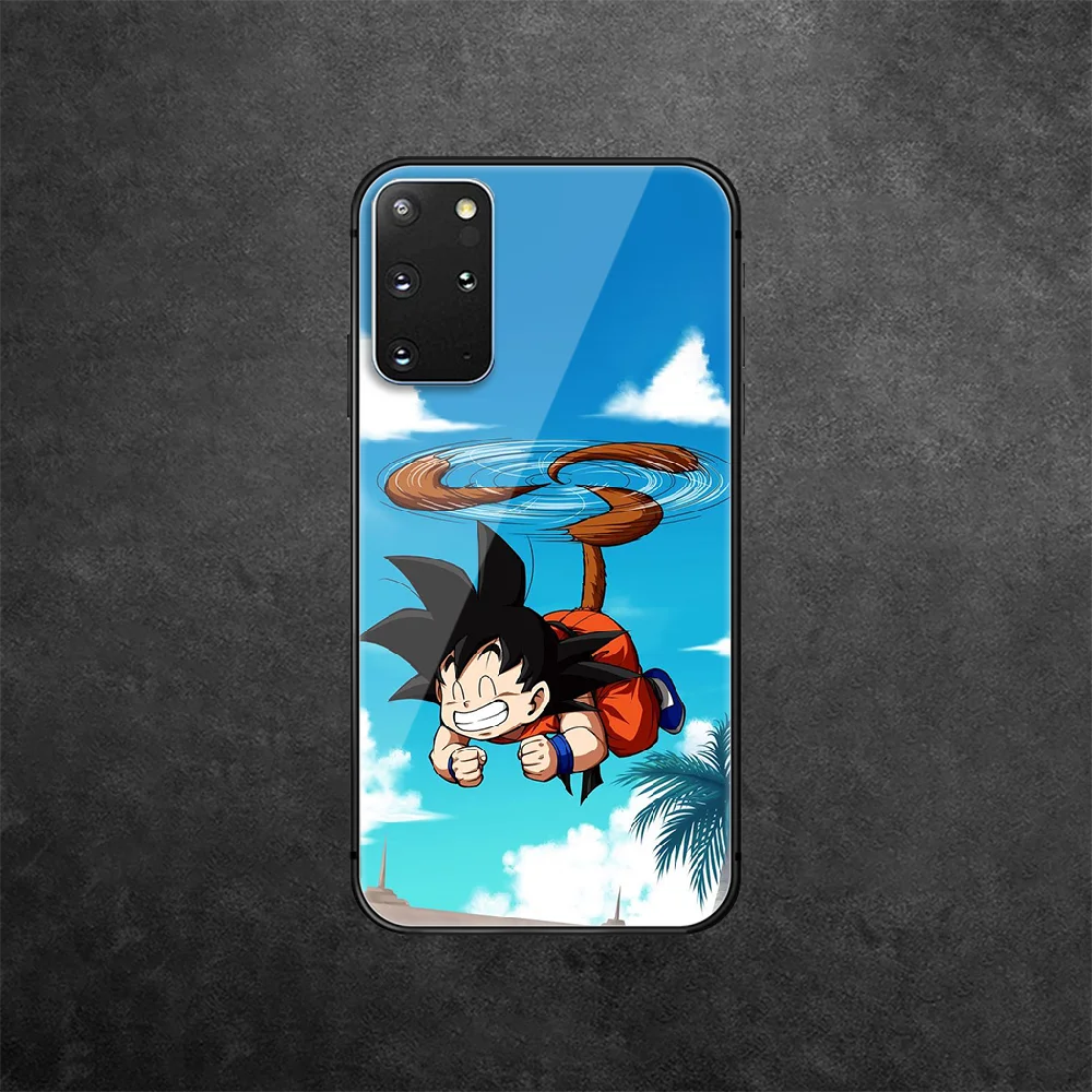 

Cute Son Goku DragonBalls Tempered Glass Phone Case Cover For Samsung Galaxy Note S 8 9 10 20 21 E Plus Ultra M 31 51 FE Shell