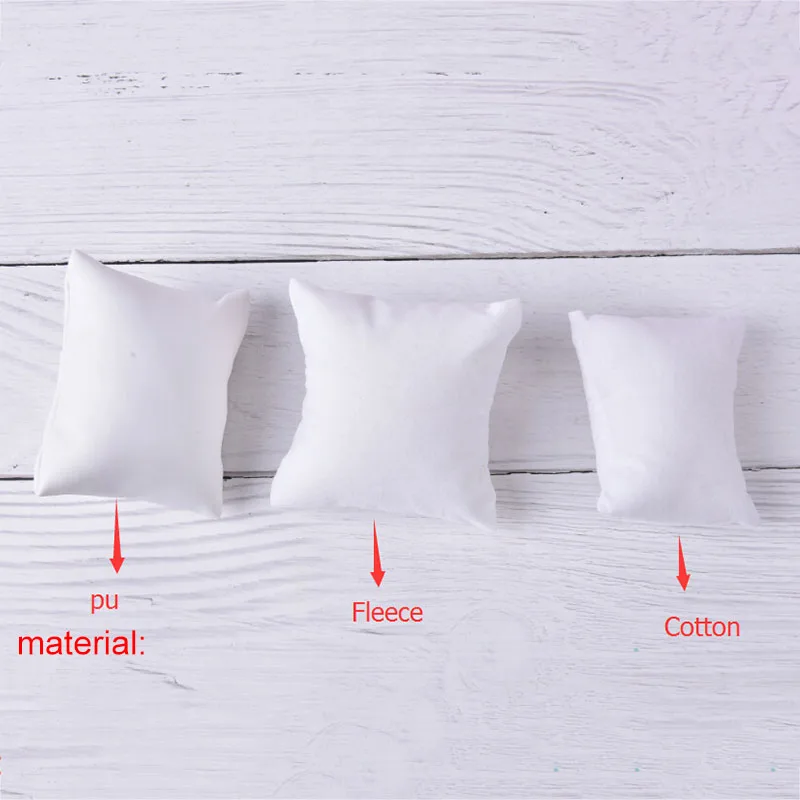 

PU or Velvet Leather Bracelet Watch Pillow Jewelry Display Boxes Holder Organizers
