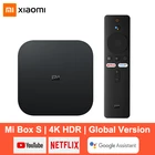 ТВ-приставка Xiaomi Mi Box S Smart TV Box Android 9 4K Ultra HD HDR 2G 8G WiFi Google Assistant Голосовое управление Netflix Chromecast телеприставка