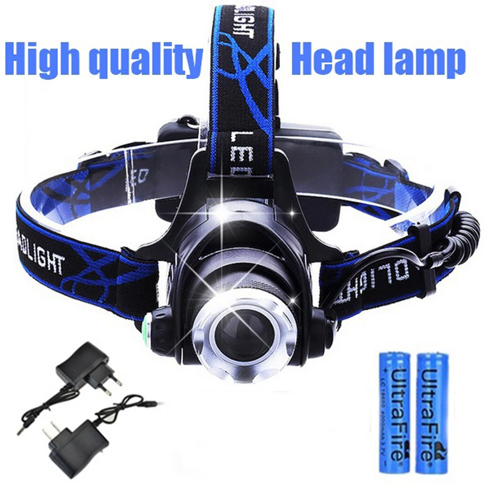 

8000LM XHP70.2 LED Headlight Powerful Fishing Lamp USB Torch T6 LED Headlamp Ultra Bright Zoomable Head Flash Lantern By 18650