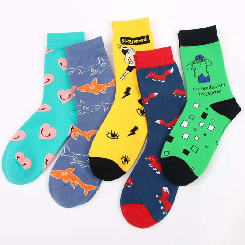 2 пары Женские носки с рисунками героев из мультфильмов Зимний милый фруктовый