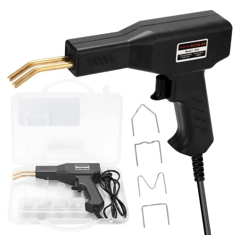 

50W Handy Plastics Welders Garage Tools Hot Staplers Machine Staple PVC Repairing Machine Car Bumper Repairing Welding Tool