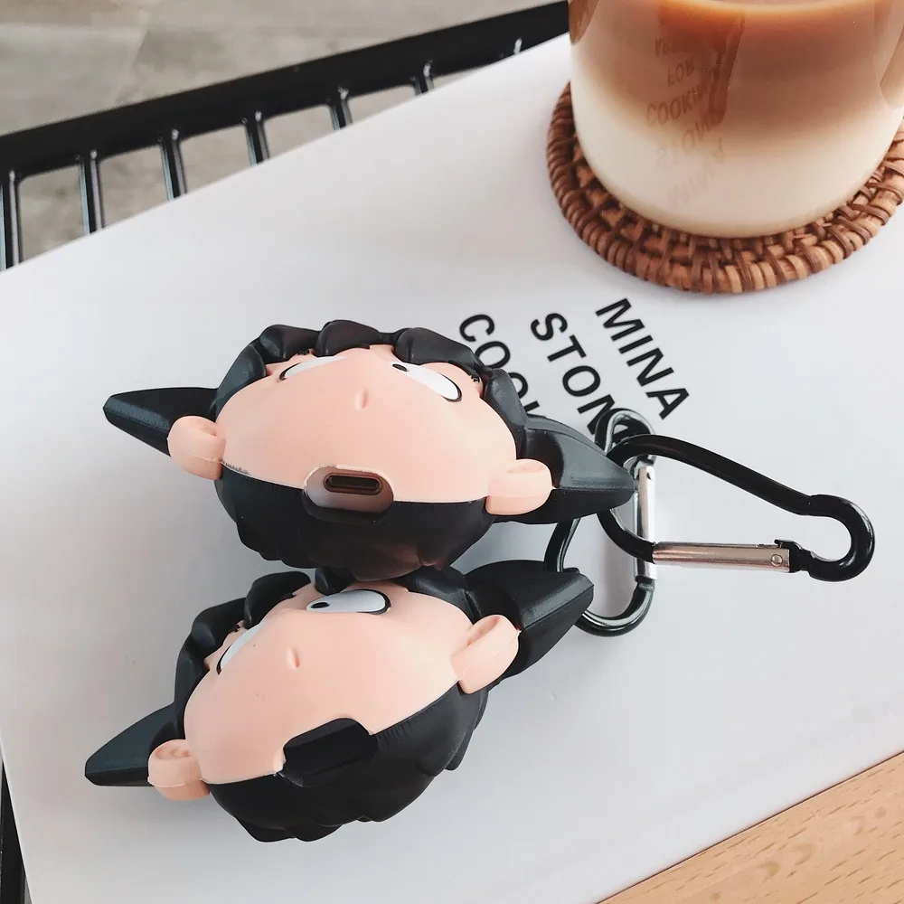 Аниме Dragon Ball Son Goku чехол для наушников Мягкий силиконовый чехол для AirPods 1 2 Bluetooth гарнитура зарядная коробка крутые чехлы с крюком