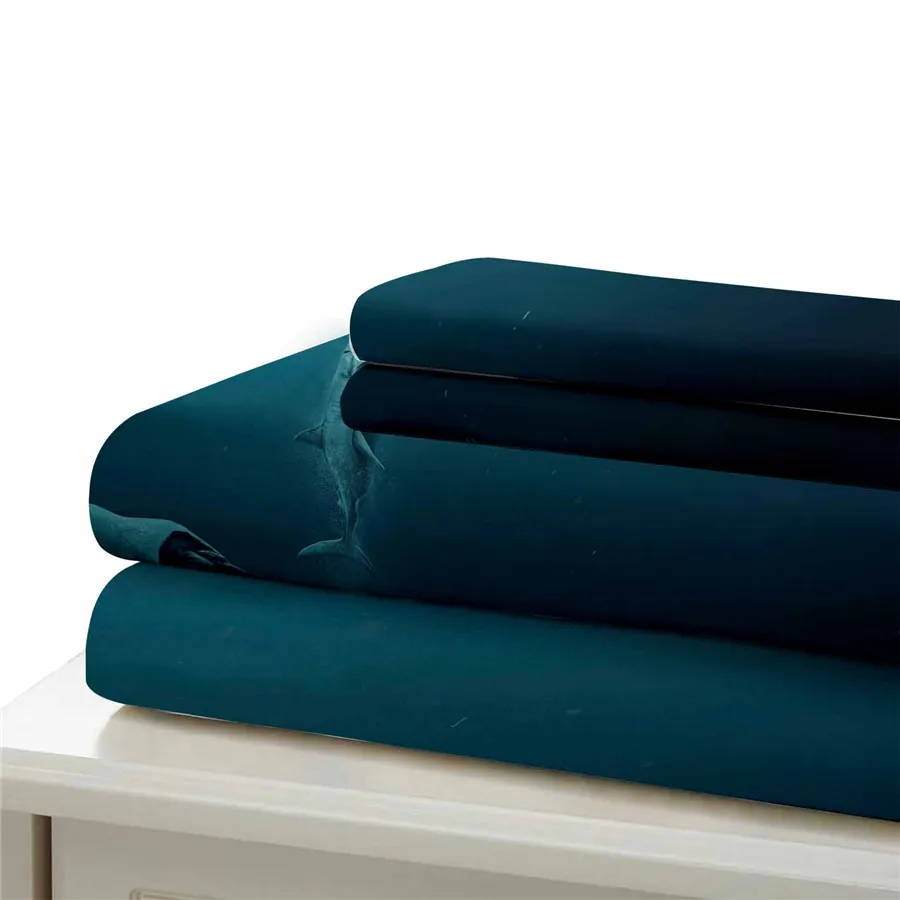 3d комплект постельного белья HELENGILI пододеяльник с принтом акулы Реалистичного