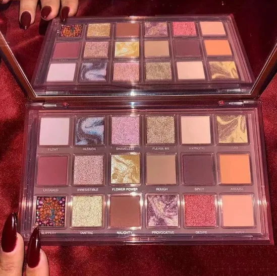 

18 Color Eye Shadow Reverse Rose Matte Pearlescent Shimmer Fine Flash Eyeshadow Palette Long-lasting Eyes Makeup Cosmetics