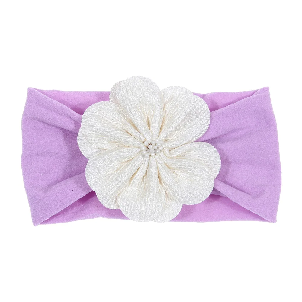 

10pcs/lot Soft Newborn Toddler Flower Headwraps Cute Elastic Baby Girls Knot Nylon Turban Headband Fashion Hair Accessories