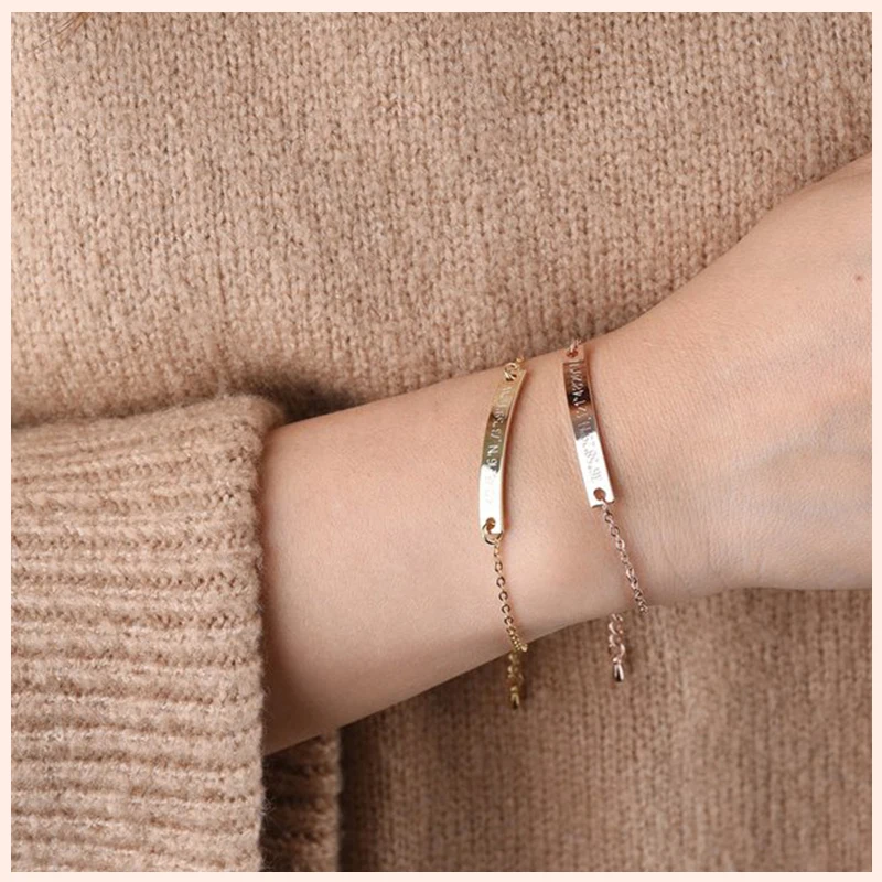 SG тонкий браслет из стерлингового серебра 925 пробы можно выгравировать чтобы