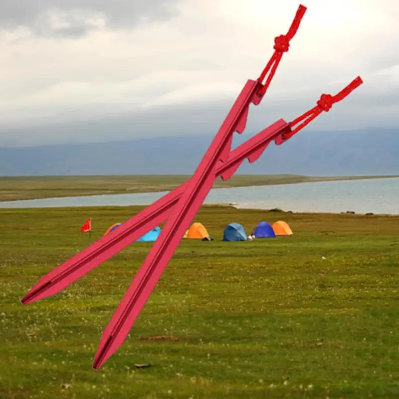 10 шт алюминиевый сплав тент колышки гвозди с веревкой легкий Открытый Кемпинг