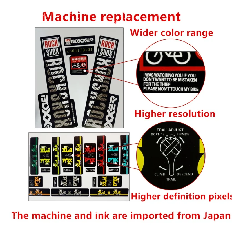 Front Fork Decals For Rock Shox RECON Free Shipping Mtb Road Bike Stickers Bicycle Cycling Waterproof Accessories | Спорт и